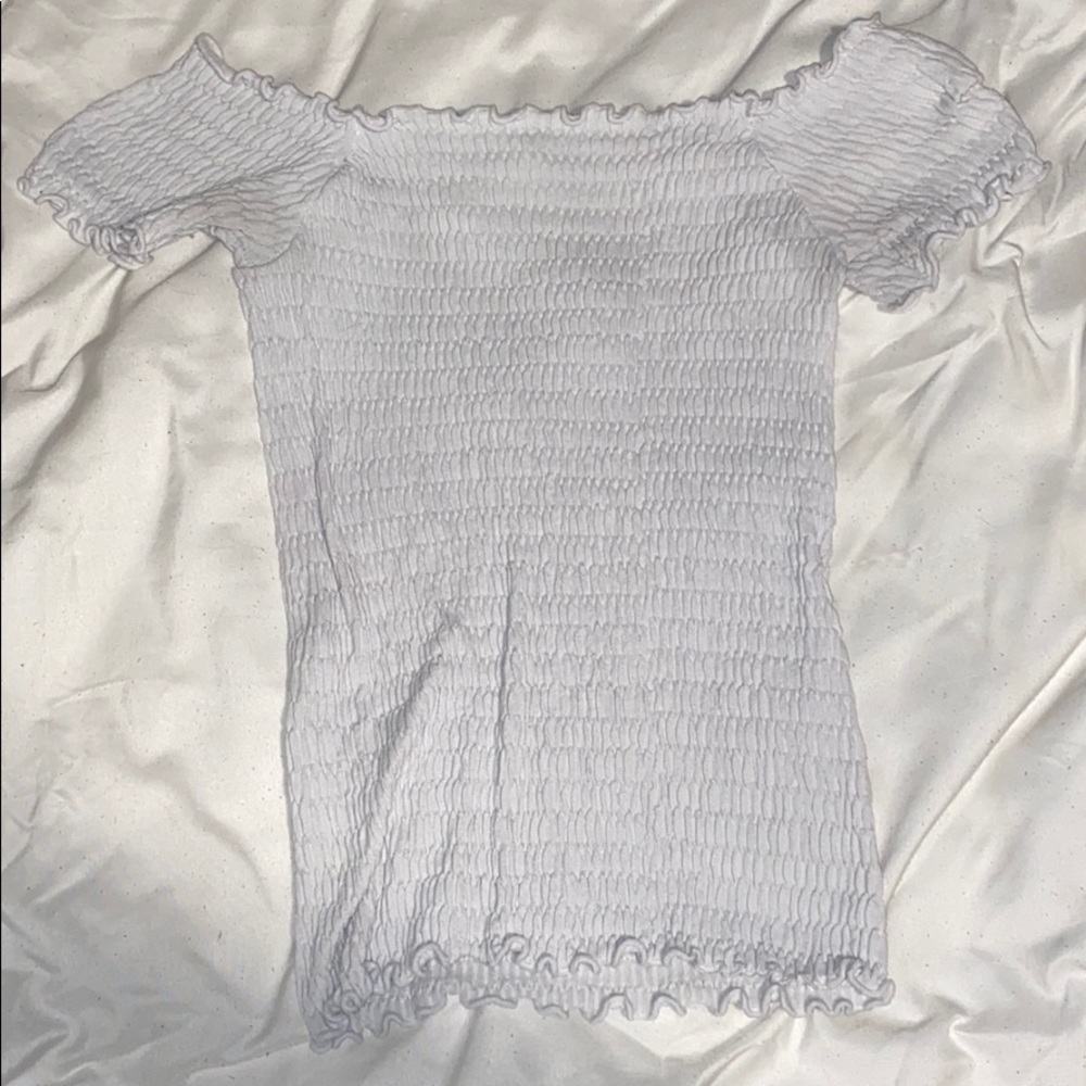 White off the shoulder top